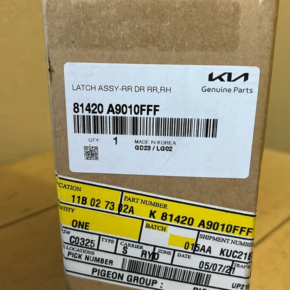 NEW OEM Rear Power Sliding Door Latch Right 81420A9010FFF for Kia Sedona 15-21 - Picture 3 of 8